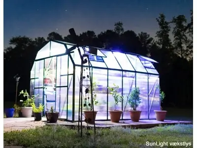 Plant lights for greenhouse or conservatory