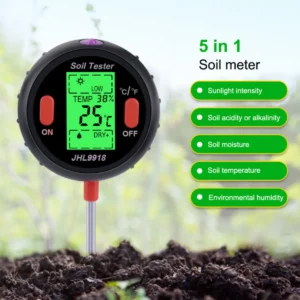 Digital Soil Tester – Lux | PH | Jord- och luftfuktighet