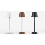 Table lamps with battery in 3 colours, black, white, brown