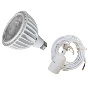 120W Grow-lyspærer med sokkel og hvit ledning (25Watt)