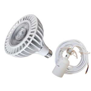 175W Grow light bulbs with socket and white wire PAR38 (35Watt)