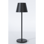 Svart bordslampa för utomhusbruk med batteri Batteridriven bordslampa
