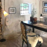 sort capelo metal bordlampe