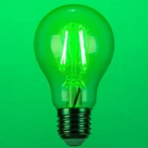 Grønn LED E27-pære - tilbehør til rosa vekstlampe
