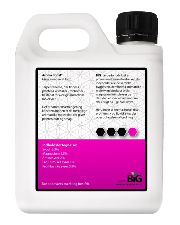 BiG Plant Science Aroma Boost Y bagside 1L
