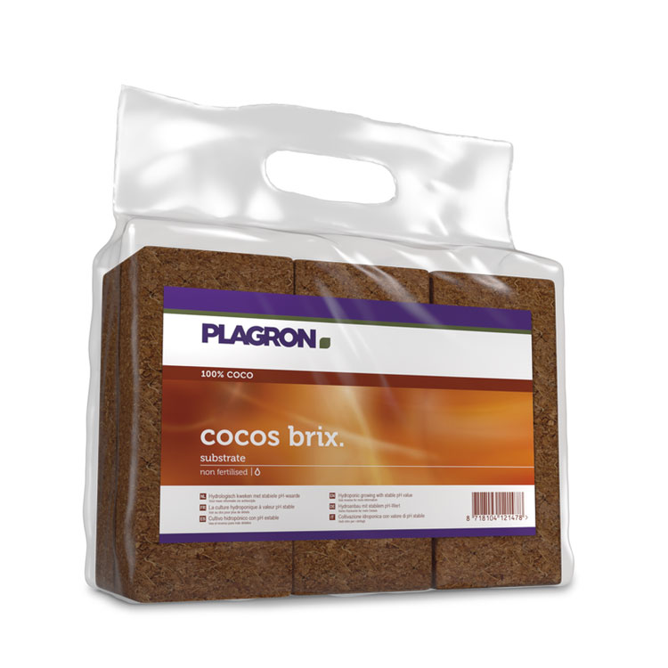 Kokosjord - Plagron Cocos Brix 6x9L - Coco Coir