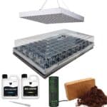 Medium starter set with grow lights and mini greenhouse