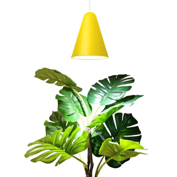 Yellow growth lamp pendant