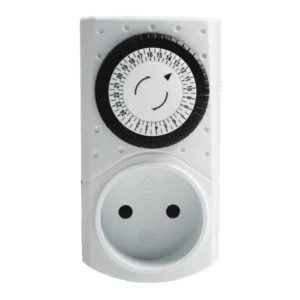 Ungrounded 24-hour clock socket outlet.