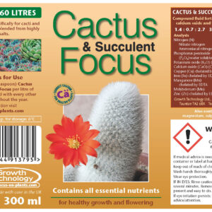 Cactus and Succulent Focus, kaktusgödsel 300ml