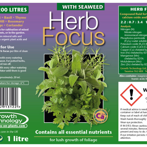 Anleitung für Herb Focus 1L