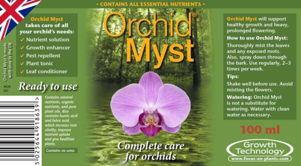Orchid Myst Spray instruksjoner