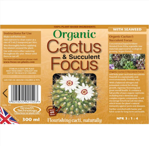 Organic Cactus & Succulent Focus