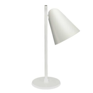 Capelo Weiße Tischlampe aus recyceltem Metall | LED-Wachstumslicht