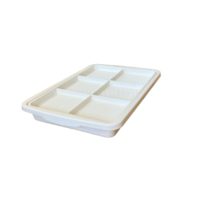 Germination tray for Microgreens with 6 compartments