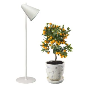 Capelo White Floor lamp made of recycled metal | LED grow light