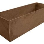 Planter box in 5 mm rust steel plate with