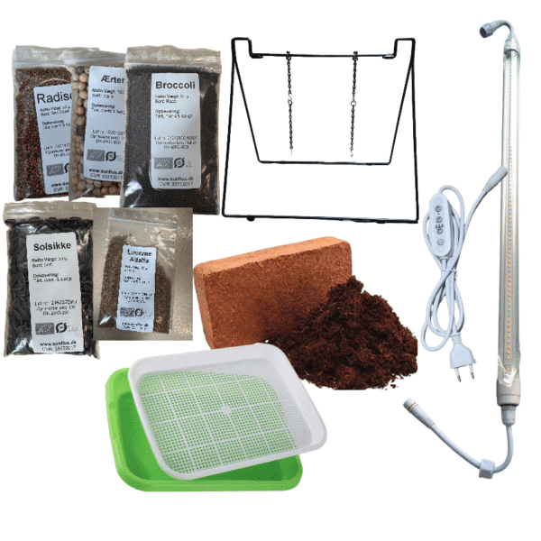 Vårens mellompakke for microgreen-startsett