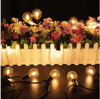 Stilfuld G40 LED lyskæde med varmt hvidt lys 2 Stilfuld G40 LED lyskæde med varmt hvidt lys - Bild 2