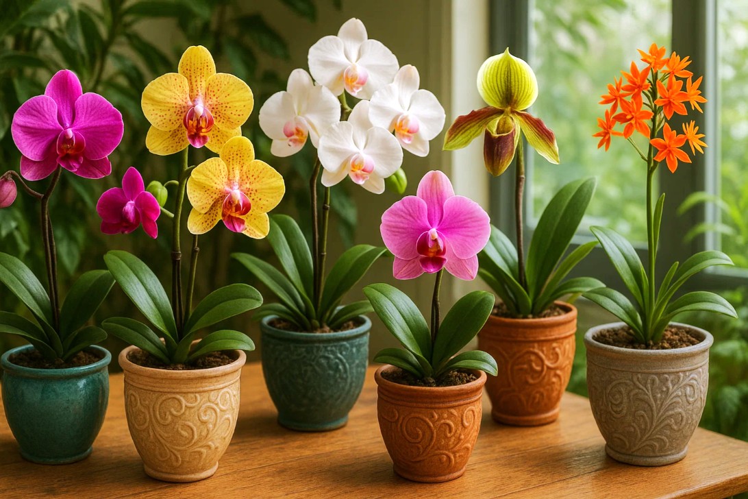 Odlingslampor för orkidéer: En komplett guide till artificiellt ljus 16 Forskellige orkidéarter i dekorative potter