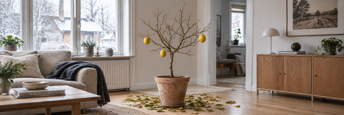 Hvorfor taber citrontræ bladene