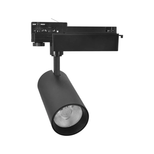 LED 3 faset Skinnespot 40W 3000K Sort