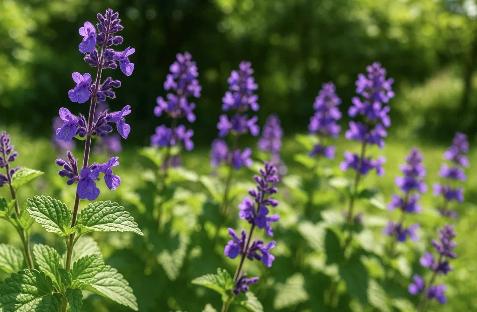 Nepeta govaniana sjælden katteurt med lilla dekorative blomster