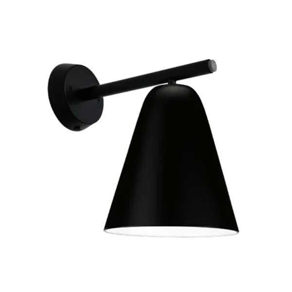 Sort væglampe m vækstlys LED pære | dagslys