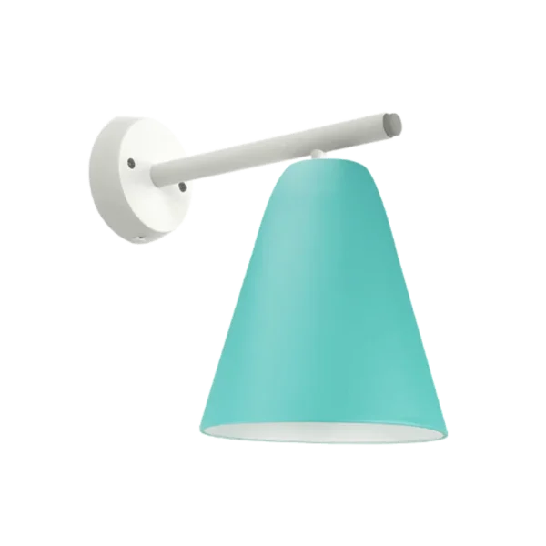 Hvid/grøn væglampe m vækstlys LED pære | dagslys