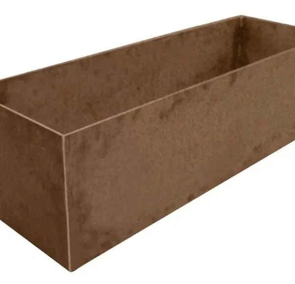 Corten plantekumme i 5mm stålplade, 120x40x40cm