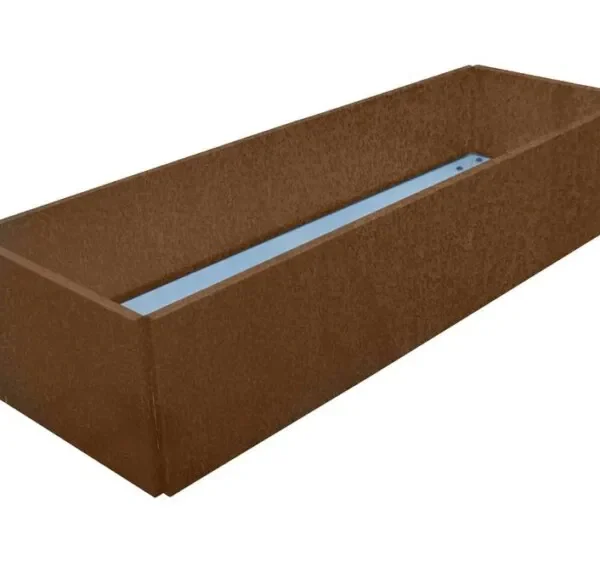 Plantekar, 120x40x25cm (skjulte hjul)