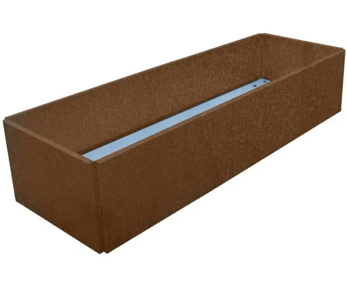 Plantekumme, 120x40x25cm (skjulte hjul)