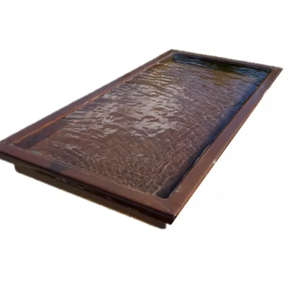 Speilvask 5 mm cortenstål med kant, 120x60x10