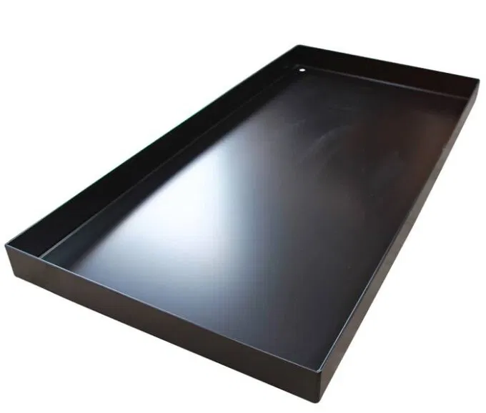 Spejlbassin 5mm sort lakeret, 160x80x10cm