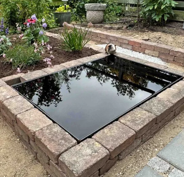 Spegelpool 5mm cortenstål, 120x80x10cm