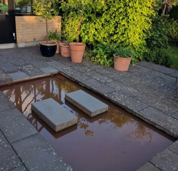 Speilbasseng 5 mm rustfritt stål, 200x100x10cm