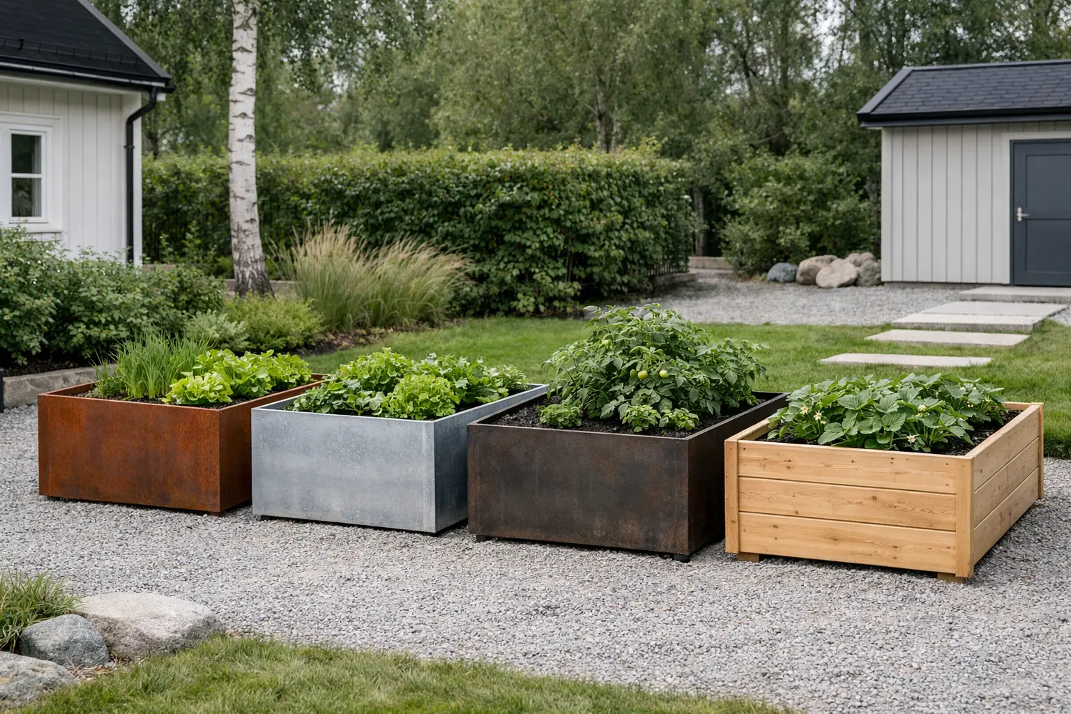 material för upphöjda bäddar