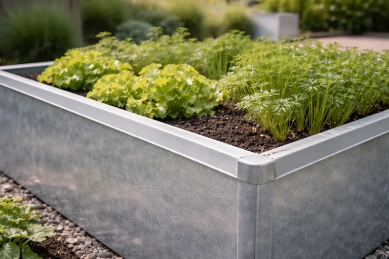 upphöjda bäddar med skruvkant