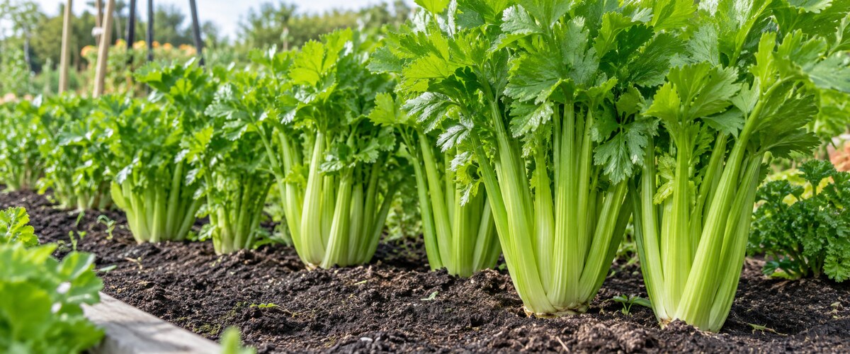 Plantelys 35 Selleriplanter med kraftige stilke i køkkenhaven